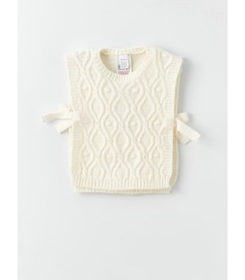 Crew Neck Baby Girl Knitwear Sweater