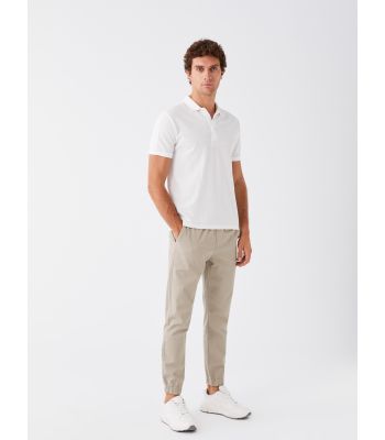 Slim Fit Gabardine Men's Jogger Trousers