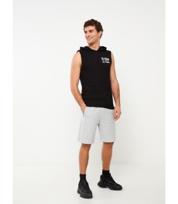 Slim Fit Binding Detail Men's Shorts