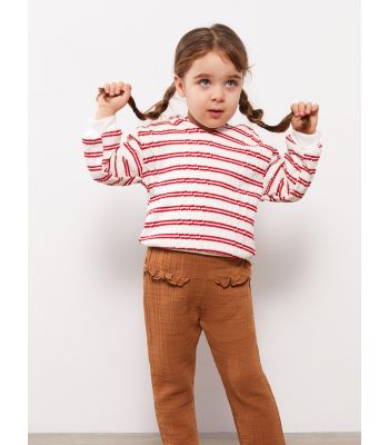 Elastic Waist Baby Girl Trousers