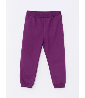 Elastic Waist Basic Baby Girl Sweatpants