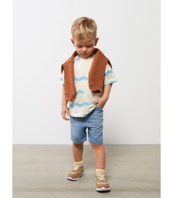 Basic Cotton Baby Boy Jean Shorts