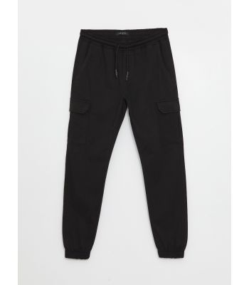 Slim Fit Gabardine Men's Jogger Trousers