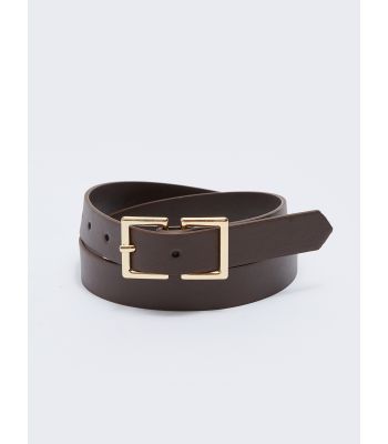 Leather Look Woman Belt