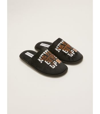 Printed Closed Front Men's Indoor Slippers