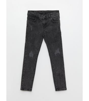 Super Skinny Fit Cut-out Detailed Boy Denim Trousers