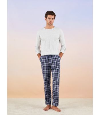 Standard Fit Plaid Men's Pajama Bottoms