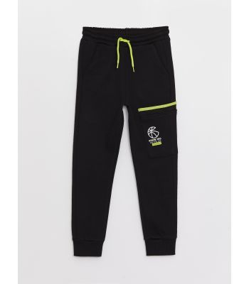 Elastic Waist Printed Boy Jogger Sweatpants