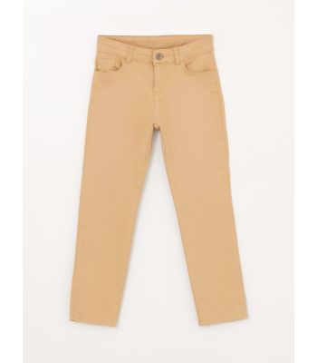 Slim Fit Basic Gabardine Boys Trousers