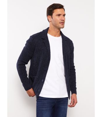 Standard Pattern Jacket Collar Men's Knitwear Cardigan