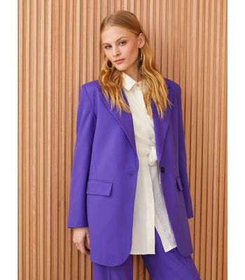 Women's Front Button Blazer Jacket