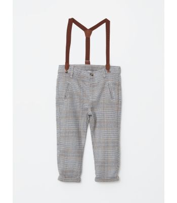 Striped Baby Boy Pants and Suspenders 2-Piece Set