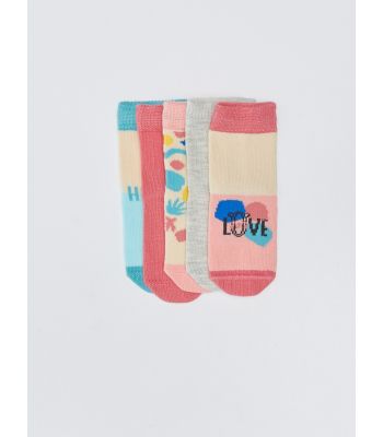 Patterned Baby Girl Socket Socks 5-Pack