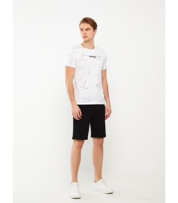 Slim Fit Binding Detail Men's Shorts