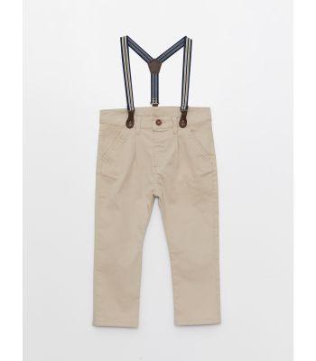 Basic Baby Boy Trousers and Suspenders 2 Pieces