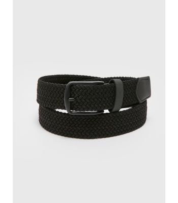 Self Patterned Men's Belt