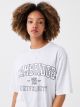 Crew Neck Cambridge University Printed Short Sleeve Oversize Women's T-Shirt