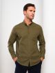 Regular Fit Long Sleeve Oxford Men's Shirt