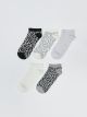 Patterned Women's Booties Socks 5-Pack