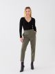 Elastic Waist Standard Fit Women's Trousers