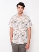 Regular Fit Short Sleeve Patterned Men's Shirt