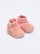 3D Applique Detailed Baby Girl Pre-Toddler House Shoes