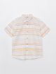 Striped Short Sleeve Boy Shirt