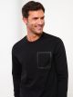 Crew Neck Long Sleeve Printed Men's Sweatshirt