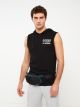 Hoodie Printed Men's Sleeveless T-Shirt