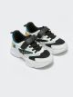 Lace-Up and Velcro Closure Color Block Boys Sneakers