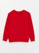 Crew Neck Basic Long Sleeve Boy Sweatshirt