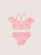 Printed from Flexible Fabric Baby Girl Bikini Set