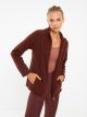 Turtle Neck Regular Long Sleeve Women's Sports Cardigan