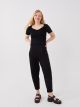 Women's Elastic Waist Straight Sweatpants