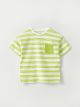 Crew Neck Short Sleeve Striped Baby Boy T-Shirt