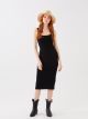 Women's U-Neck Strap Straight Dress