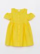 Crew Neck Basic Cotton Baby Girl Dress