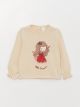 Crew Neck Long Sleeved Baby Girl Sweater