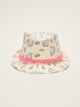 Printed Girl Straw Fedora Hat