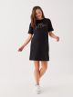 Crew Neck Printed Short Sleeve Maternity Dress