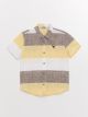 Color Block Short Sleeve Boy Shirt