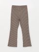 Plaid Patterned Girls' Trousers