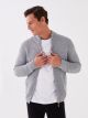 Standard Fit Turtle Neck Long Sleeve Men's Tricot Cardigan