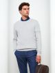 Crew Neck Long Sleeve Men's Tricot Sweater