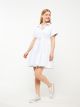 Striped Short Sleeve Poplin Women's Shirt Dress