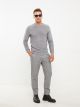 Crew Neck Long Sleeve Men's Tricot Sweater