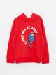 Hooded Printed Long Sleeve Boy Sweatshirt