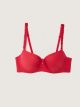 Underwire Unfilled Adjustable Strap Plain Bra