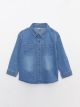 Basic Long Sleeve Baby Boy Jean Shirt