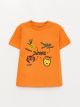 Crew Neck Short Sleeve Printed Baby Boy T-shirt